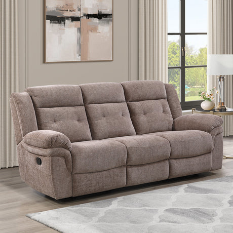 Sydney Brown Manual Recliner Sofa from Steve Silver - Luna Furniture