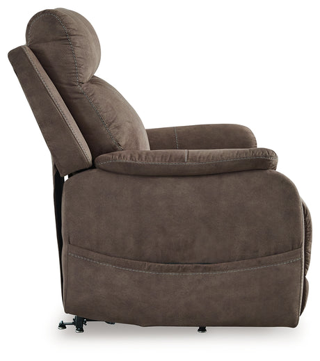 Crestmeade Espresso Power Lift Recliner from Ashley - Luna Furniture