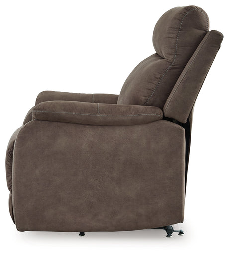Crestmeade Espresso Power Lift Recliner from Ashley - Luna Furniture