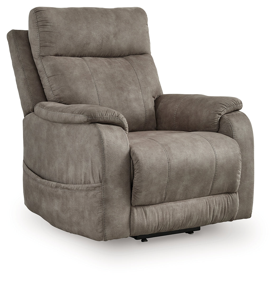Crestmeade Fossil Power Lift Recliner from Ashley - Luna Furniture