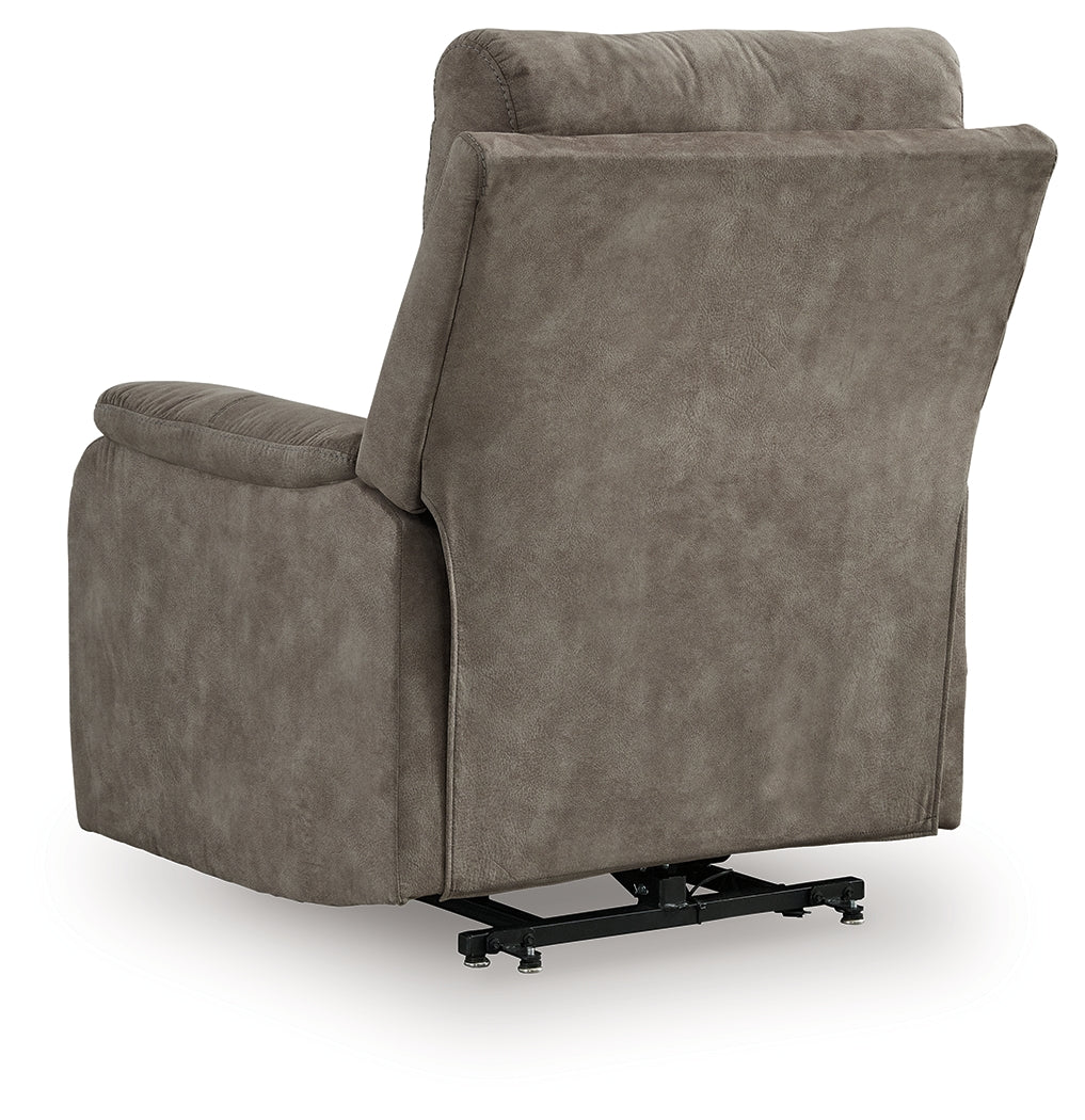 Crestmeade Fossil Power Lift Recliner from Ashley - Luna Furniture