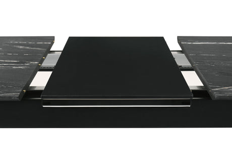 Crestmont Black 5-Piece Dining Set with Extension Leaf from Coaster - Luna Furniture