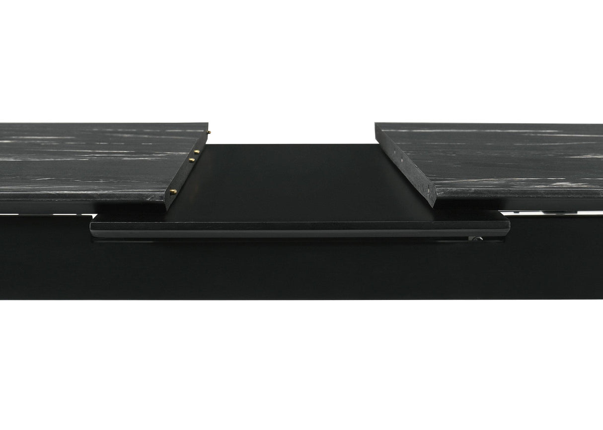 Crestmont Black 5-Piece Dining Set with Extension Leaf from Coaster - Luna Furniture