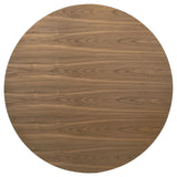 Crestmore Walnut Round Wood Dining Table from Coaster - Luna Furniture