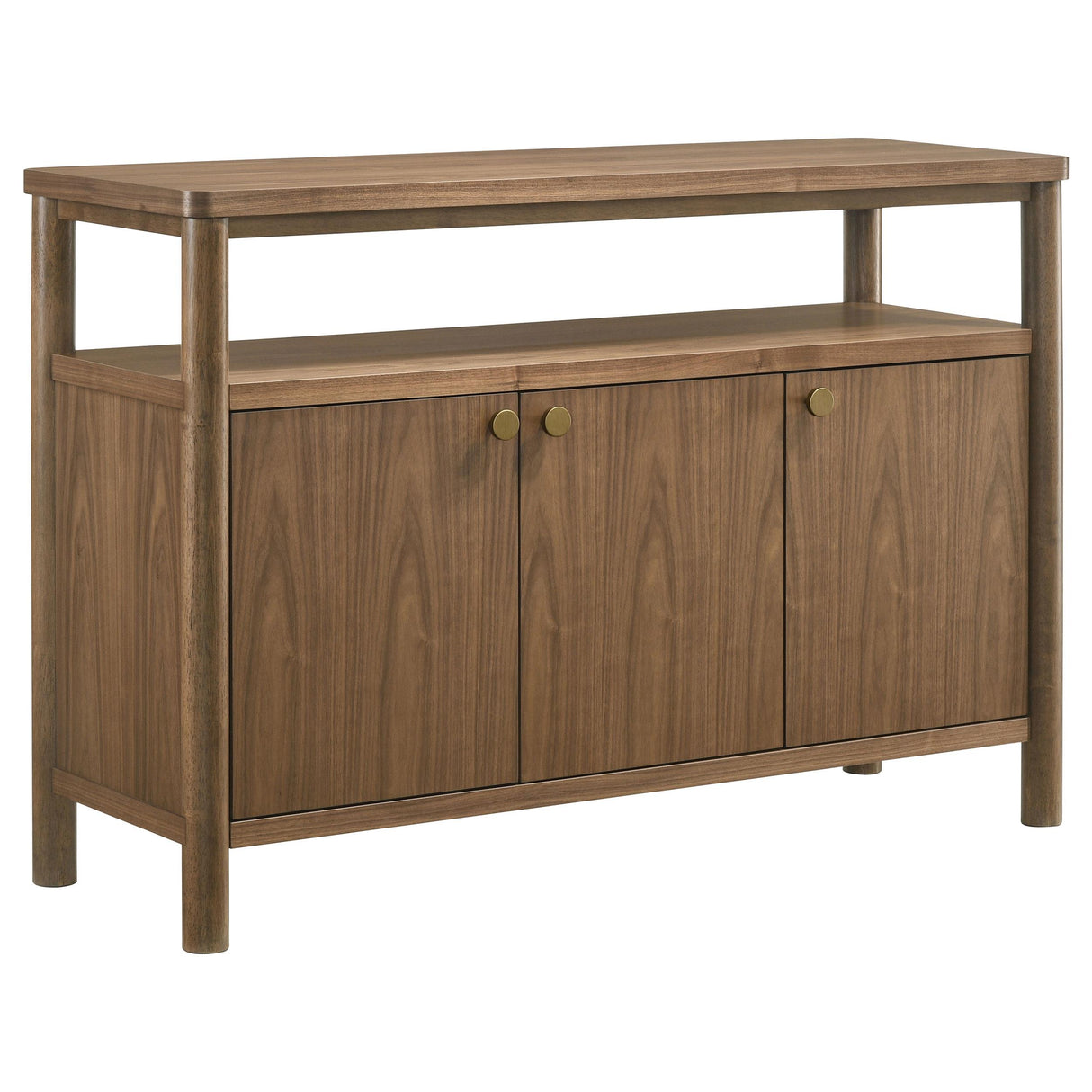 Crestmore Walnut Dining Cabinet Sideboard Buffet from Coaster - Luna Furniture
