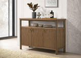 Crestmore Walnut Dining Cabinet Sideboard Buffet from Coaster - Luna Furniture