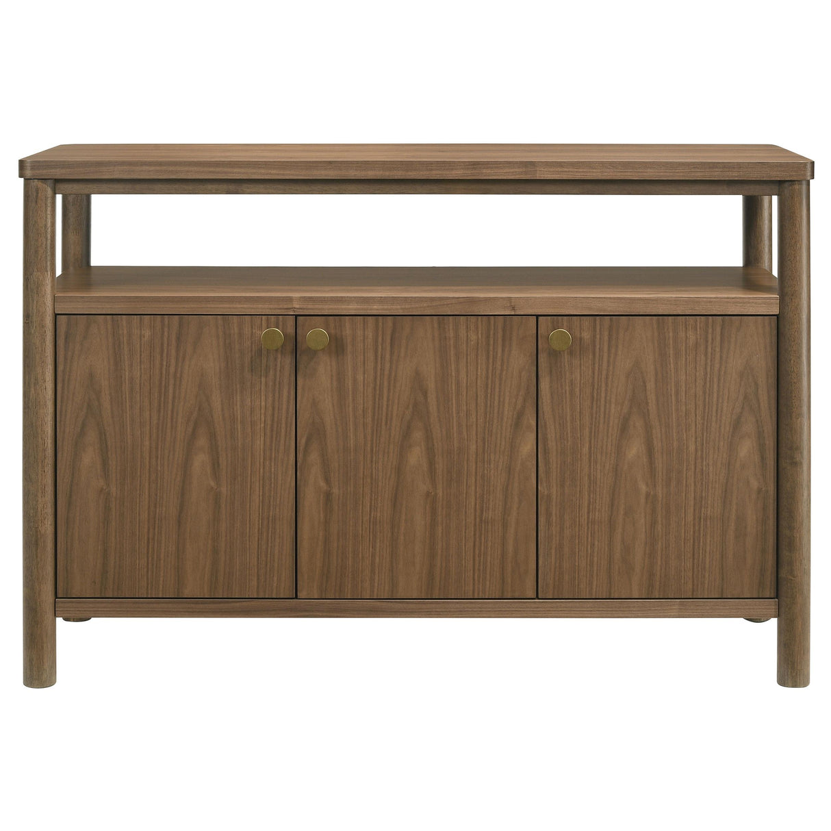 Crestmore Walnut Dining Cabinet Sideboard Buffet from Coaster - Luna Furniture