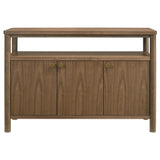 Crestmore Walnut Dining Cabinet Sideboard Buffet from Coaster - Luna Furniture