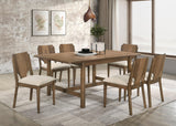 Crestmore Walnut 7-piece Rectangular Dining Set from Coaster - Luna Furniture