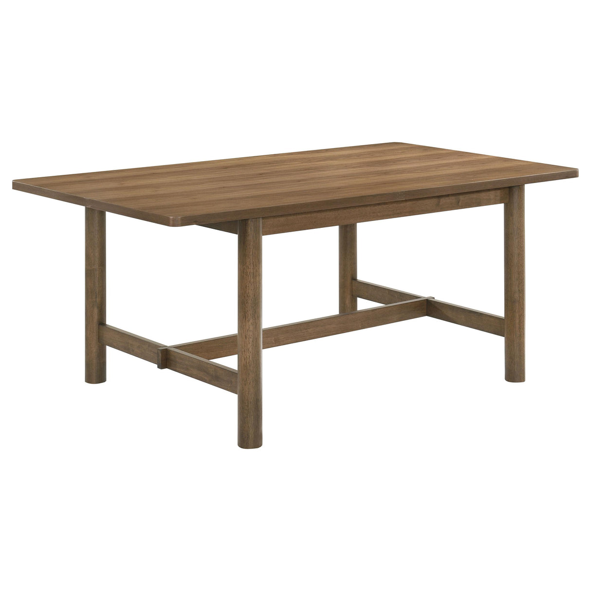 Crestmore Walnut Rectangular Wood Dining Table from Coaster - Luna Furniture
