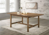 Crestmore Walnut Rectangular Wood Dining Table from Coaster - Luna Furniture