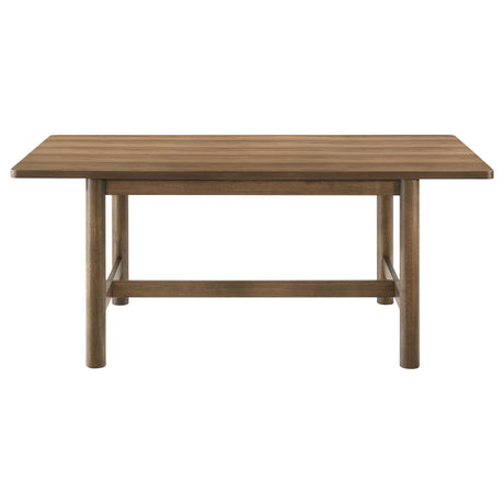 Crestmore Walnut Rectangular Wood Dining Table from Coaster - Luna Furniture