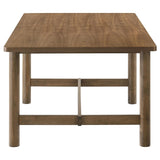 Crestmore Walnut Rectangular Wood Dining Table from Coaster - Luna Furniture