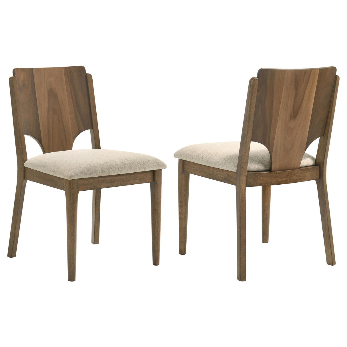 Crestmore Walnut Dining Chair, Set of 2 from Coaster - Luna Furniture