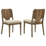 Crestmore Walnut Dining Chair, Set of 2 from Coaster - Luna Furniture