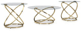 Crimonti Champagne Table from Ashley - Luna Furniture