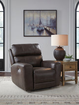 Crossplex Smoke Power Recliner from Ashley - Luna Furniture