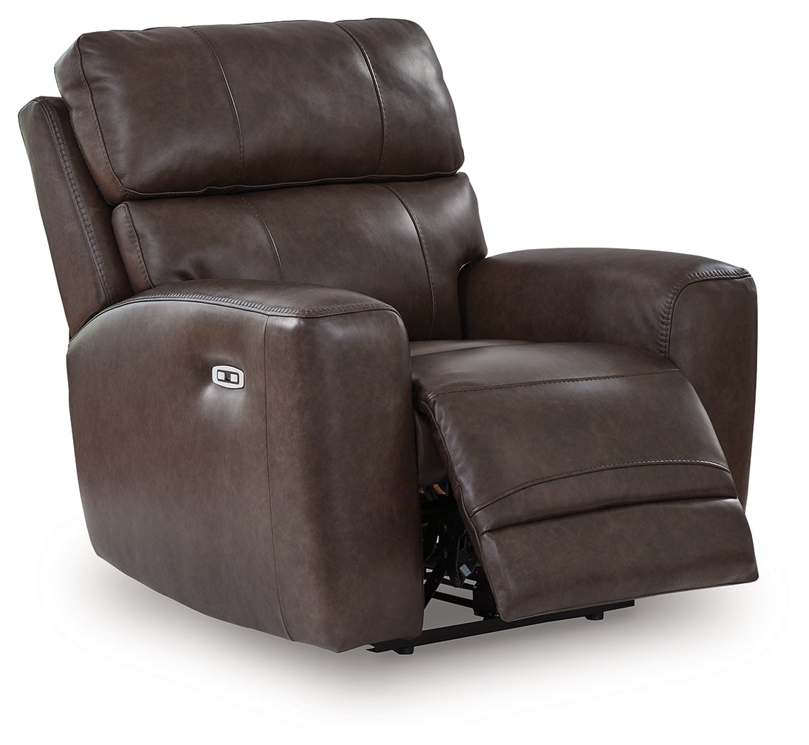 Crossplex Smoke Power Recliner from Ashley - Luna Furniture