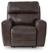 Crossplex Smoke Power Recliner from Ashley - Luna Furniture