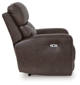 Crossplex Smoke Power Recliner from Ashley - Luna Furniture