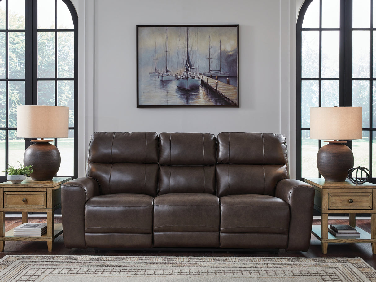 Crossplex Smoke Power Reclining Sofa from Ashley - Luna Furniture