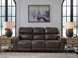 Crossplex Smoke Power Reclining Sofa from Ashley - Luna Furniture