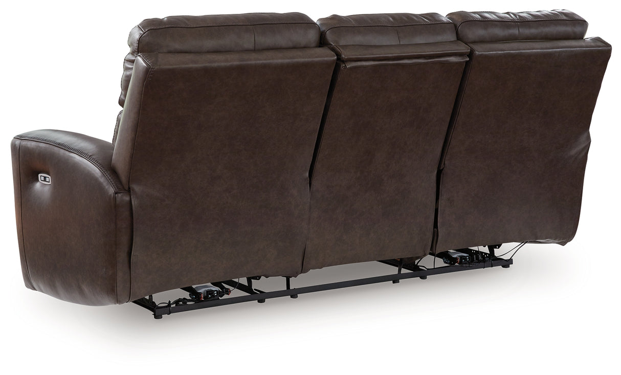 Crossplex Smoke Power Reclining Sofa from Ashley - Luna Furniture