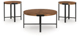 Crosstrail Brown Table (Set of 3) from Ashley - Luna Furniture