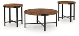 Crosstrail Brown Table (Set of 3) from Ashley - Luna Furniture