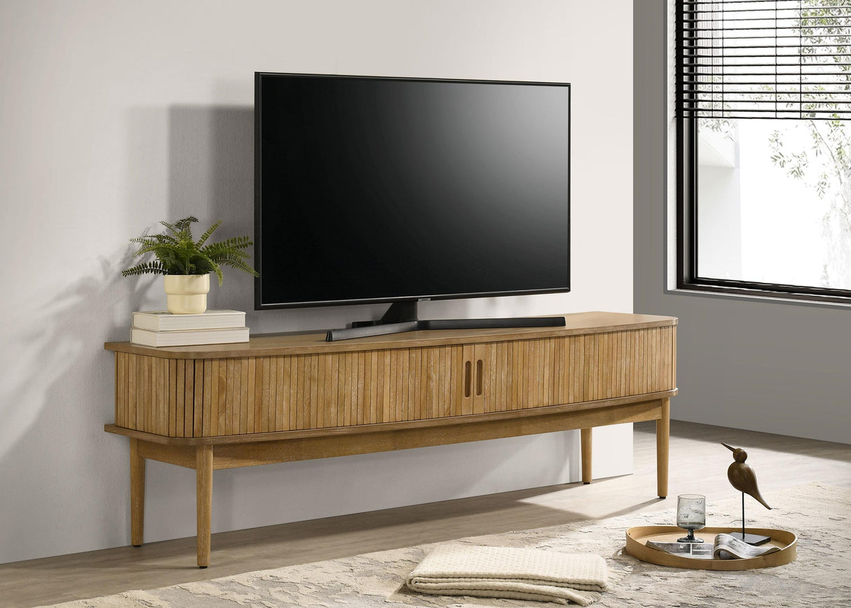 Croyden Weathered Natural 71-inch TV Stand Media Console from Coaster - Luna Furniture