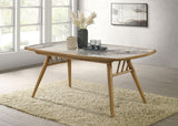 Croyden Weathered Natural 73-inch Rectangular Dining Table from Coaster - Luna Furniture