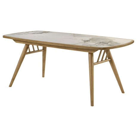 Croyden Weathered Natural 73-inch Rectangular Dining Table from Coaster - Luna Furniture