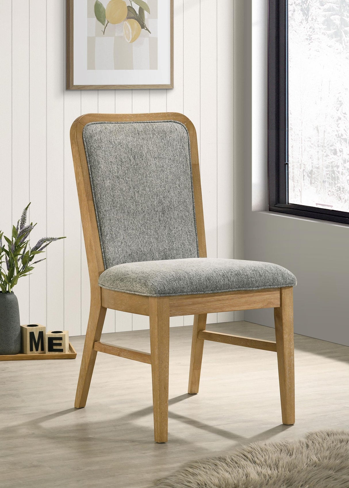 Croyden Weathered Natural Dining Side Chair, Set of 2 from Coaster - Luna Furniture