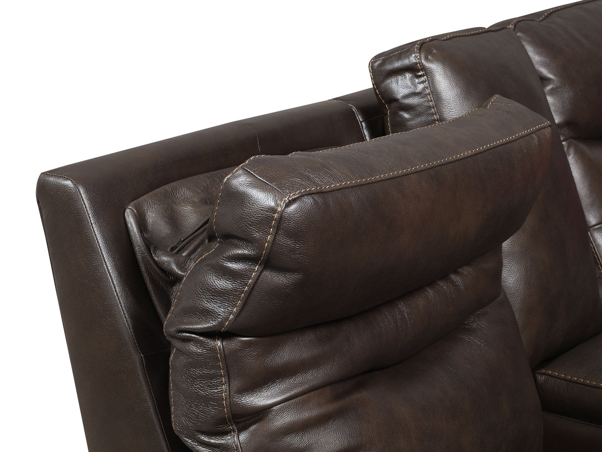 Fortuna Coffee Dual Power Reclining Loveseat from Steve Silver - Luna Furniture