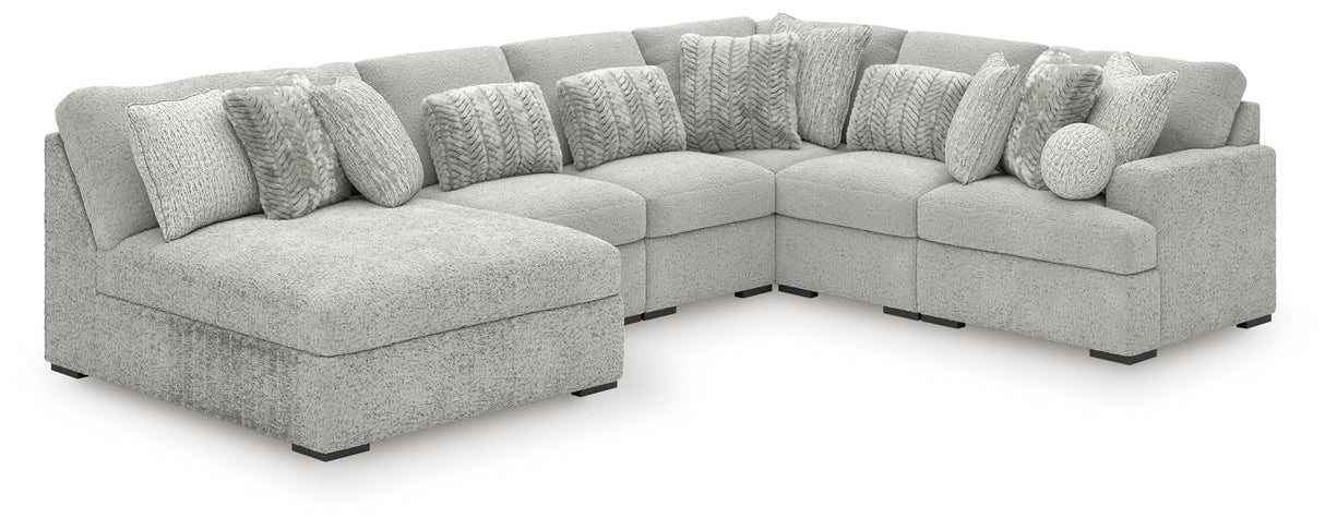Cuddle Plush Arctic 6-Piece LAF Chaise Sectional from Ashley - Luna Furniture