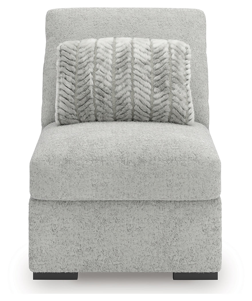 Cuddle Plush Arctic Armless Chair from Ashley - Luna Furniture