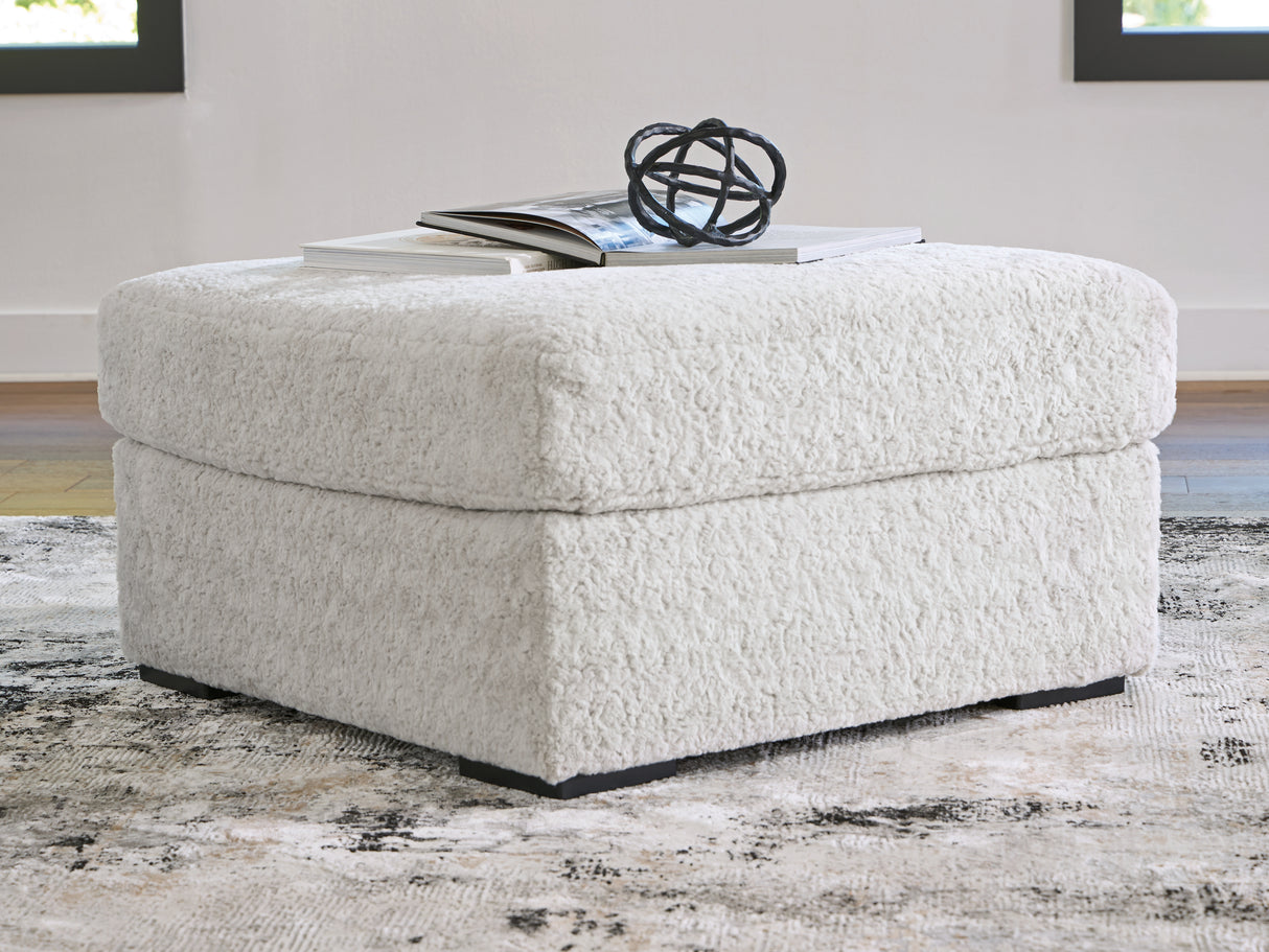 Cuddle Plush Arctic Oversized Accent Ottoman from Ashley - Luna Furniture