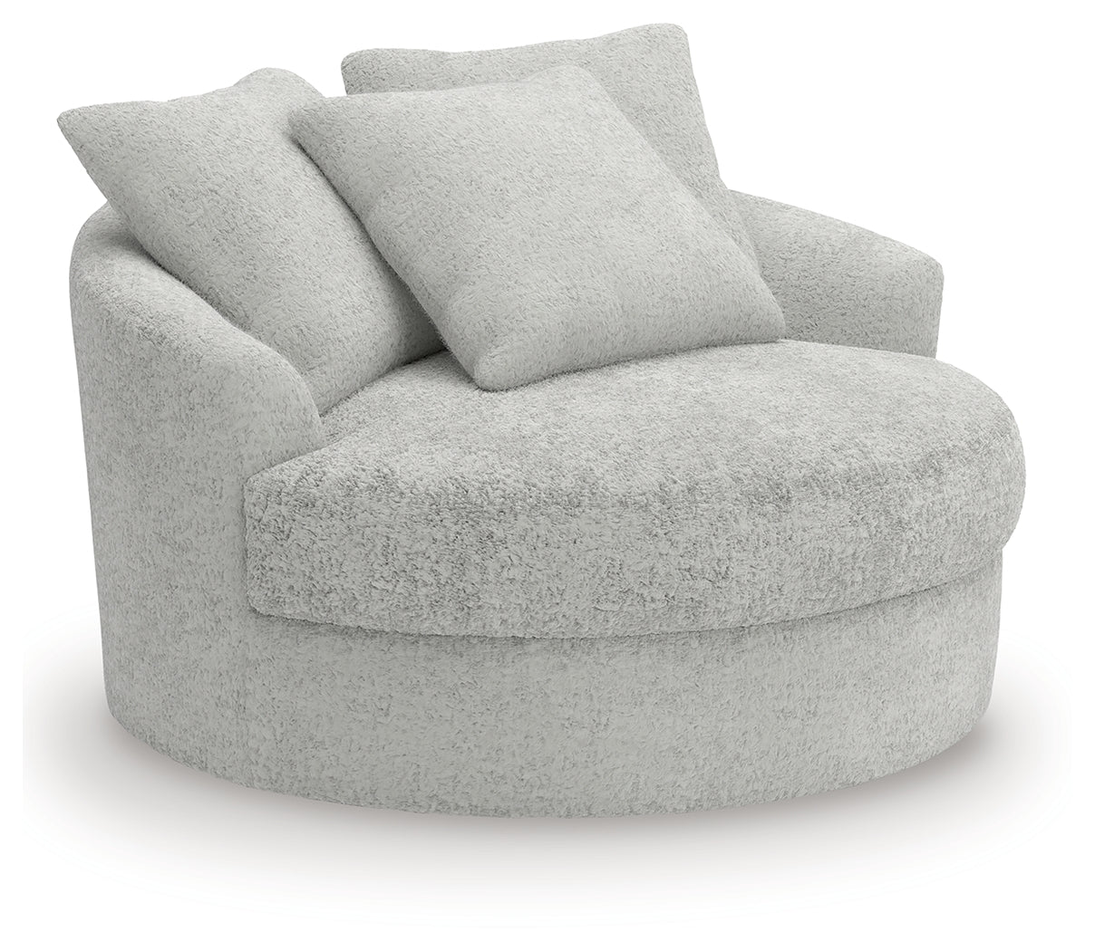 Cuddle Plush Arctic Oversized Swivel Accent Chair from Ashley - Luna Furniture