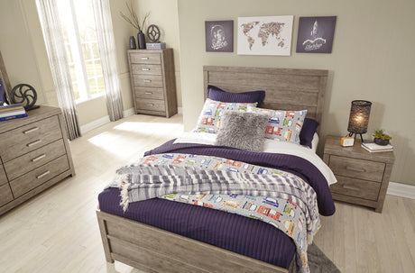 Culverbach Full Panel Bed with Dresser in Gray from Ashley - Luna Furniture