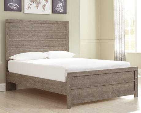 Culverbach Full Panel Bed with Mattress in Gray from Ashley - Luna Furniture