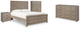 Culverbach Gray Full Panel Bed, Dresser, Chest and Nightstand from Ashley - Luna Furniture