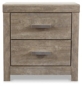 Culverbach King Panel Bed with Nightstand in Gray from Ashley Furniture - Luna Furniture