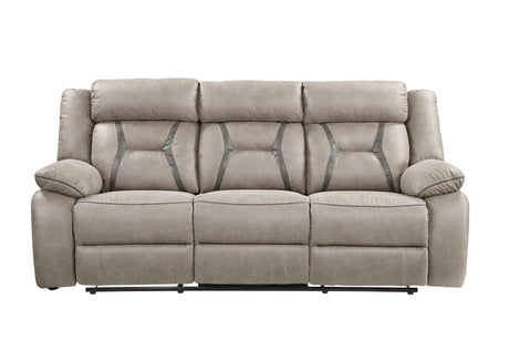 Tyson Gray Recliner Sofa w/Drop Down Table and Power Strip from Steve Silver - Luna Furniture