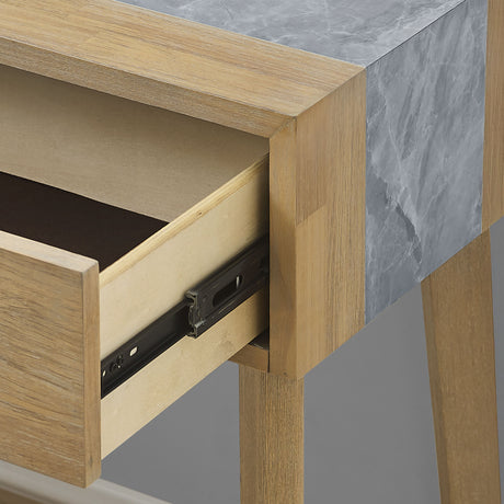 Calgary Sintered Stone Inlay Sofa Table from Steve Silver - Luna Furniture