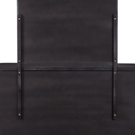 Henry Espresso 65" 6-Drawer Reeded Dresser and Mirror from Steve Silver - Luna Furniture