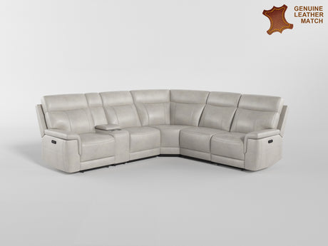 Celestia Taupe 6-Piece Power Reclining Sectional from Homelegance - Luna Furniture