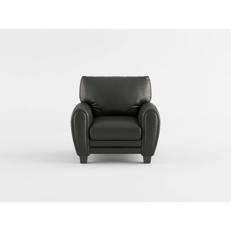 Rubin Black Faux Leather Chair from Homelegance - Luna Furniture