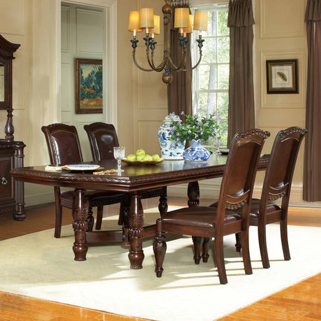 Antoinette Cherry Brown 5-Piece Dining Set from Steve Silver - Luna Furniture