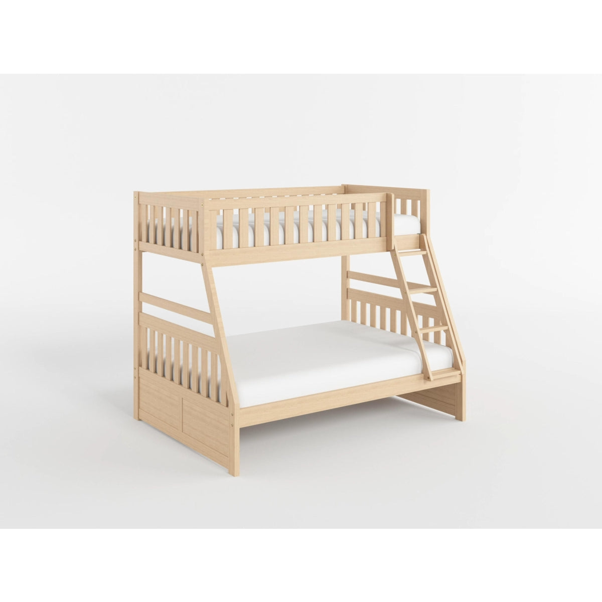 Bartly Pine Twin/Full Bunk Bed with Twin Trundle from Homelegance - Luna Furniture