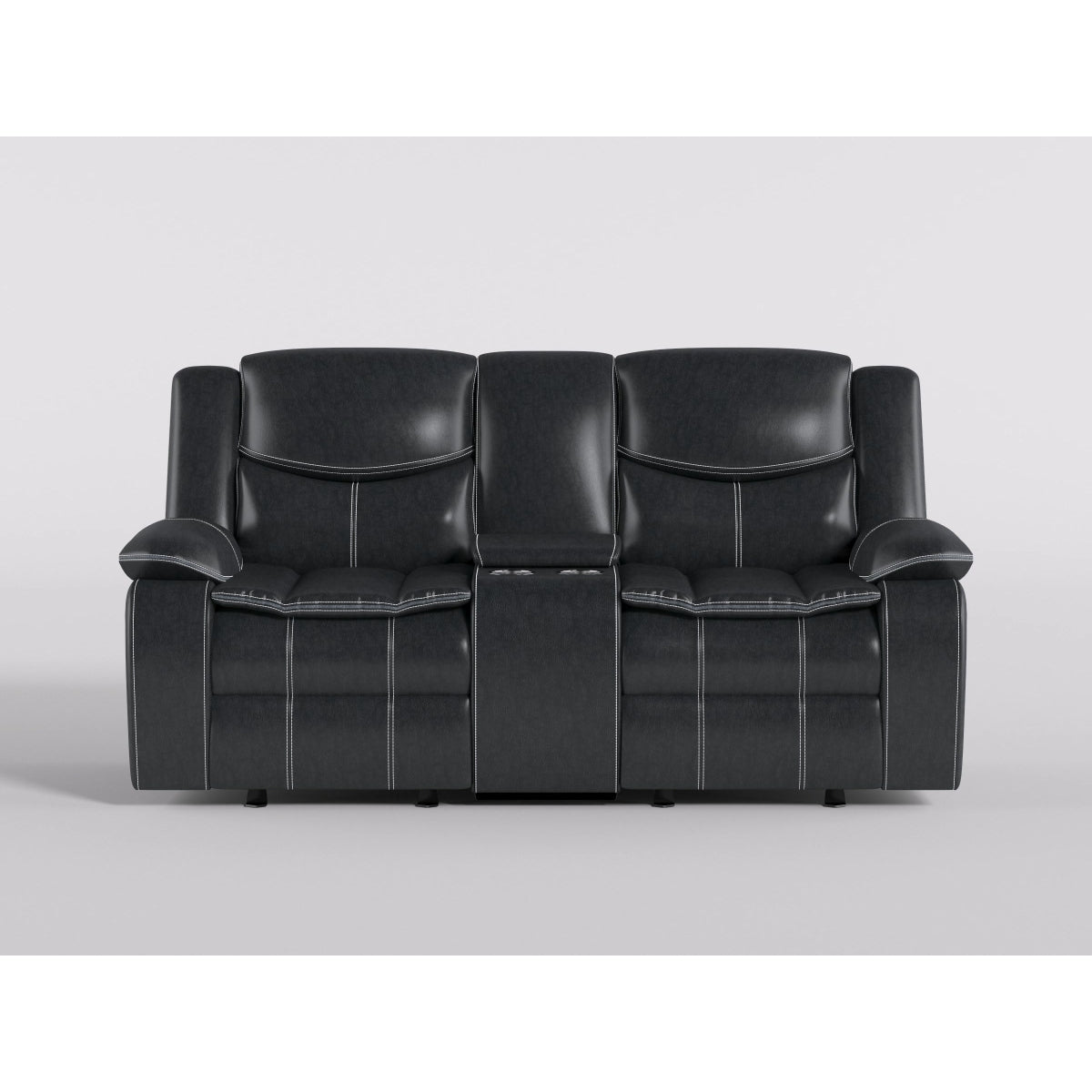 Bastrop Black Reclining Loveseat